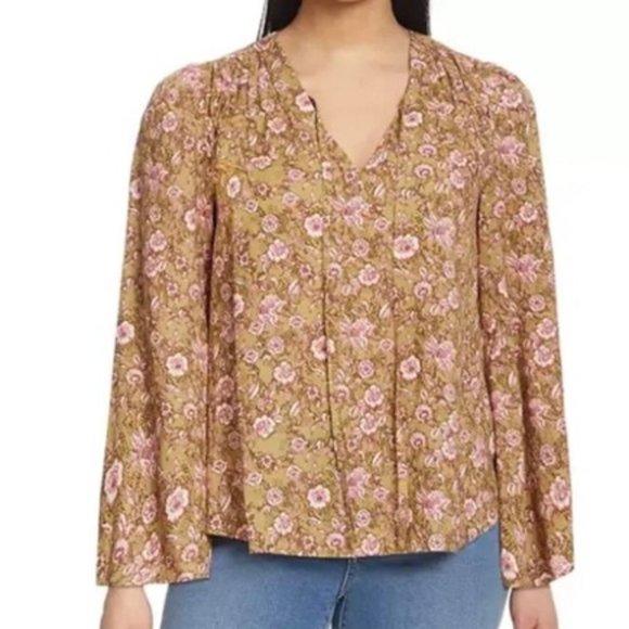 Jessica Simpson Tops - Jessica Simpson Leslie Boho Long Flare Sleeve XXL NWT